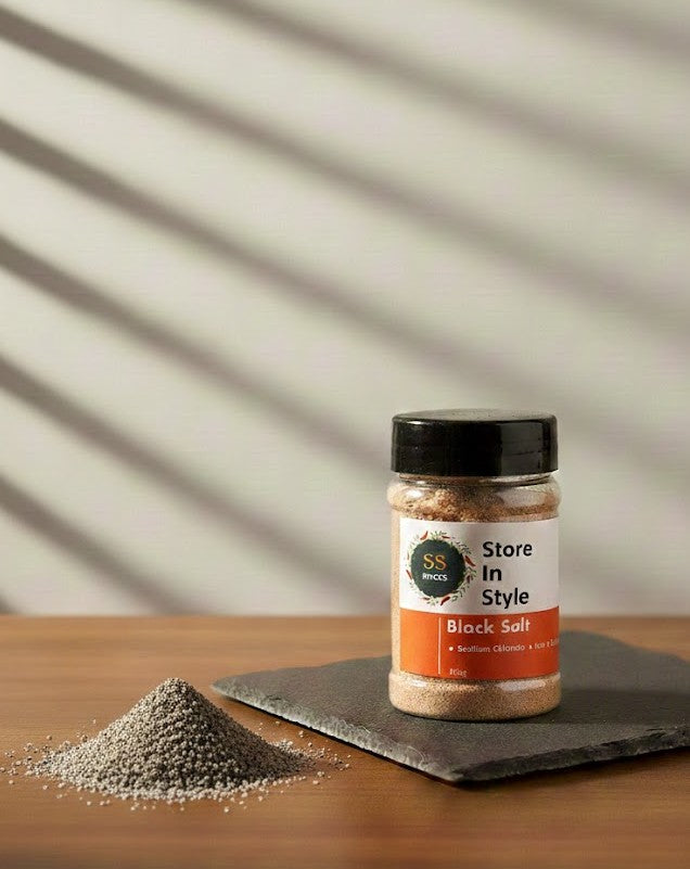 Traditional Black Salt (Kala Namak) - Fine Ground 100g
